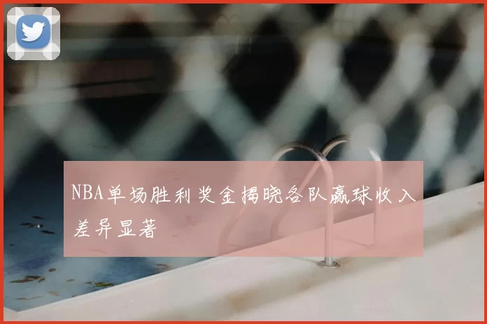 NBA单场胜利奖金揭晓各队赢球收入差异显著